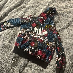 Adidas floral hoodie